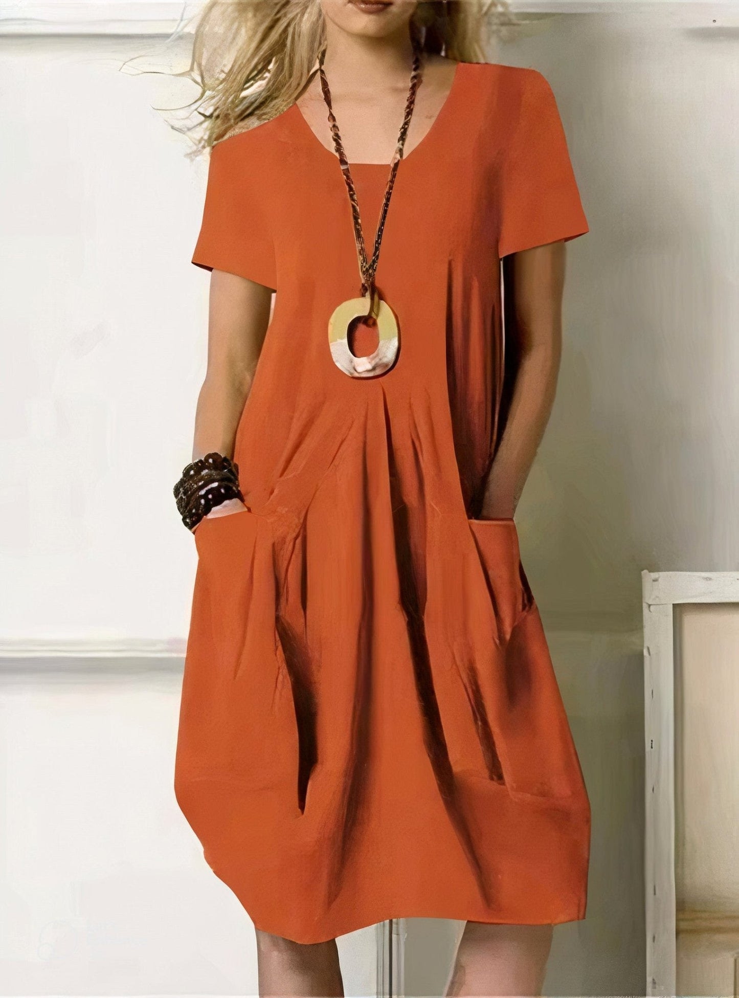MOREAU LYON | ROBE MIDI FLUIDE POUR FEMMES