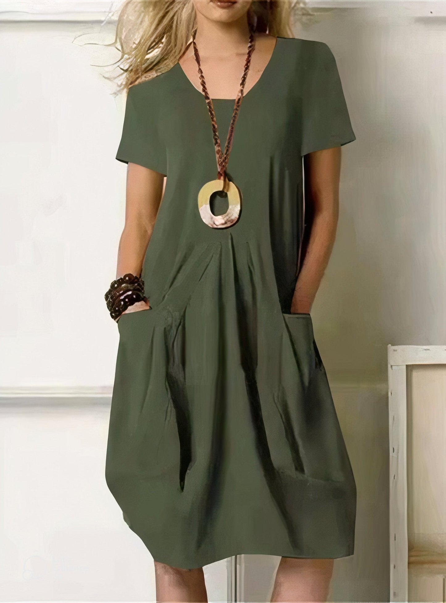 MOREAU LYON | ROBE MIDI FLUIDE POUR FEMMES
