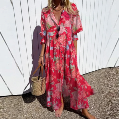 MOREAU LYON | ROBE MAXI IMPRIMÉE POUR FEMMES