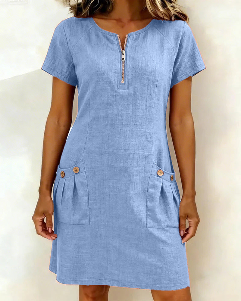 MOREAU LYON | ROBE EN MELANGE DE LIN POUR FEMMES