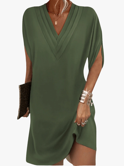 MOREAU LYON | ROBE ENVELOPPE À COL EN V POUR FEMMES