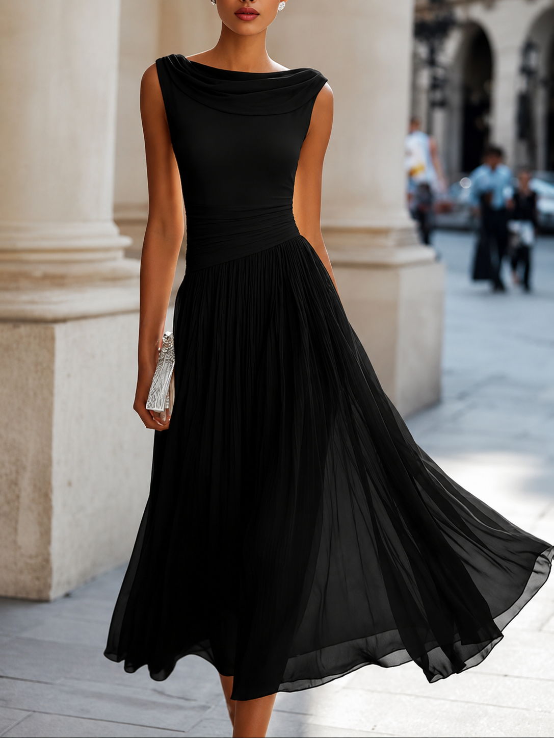 MOREAU LYON | ROBE MIDI ÉLÉGANTE CHIC POUR FEMMES