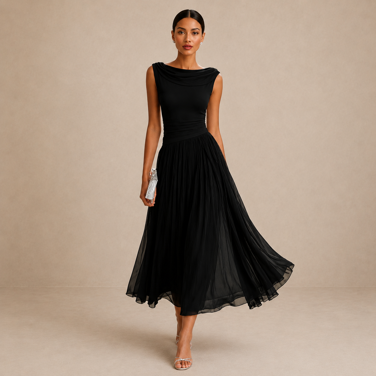 MOREAU LYON | ROBE MIDI ÉLÉGANTE CHIC POUR FEMMES