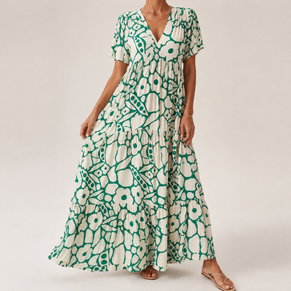 MOREAU LYON | ROBE FLORALE MAXI POUR FEMMES
