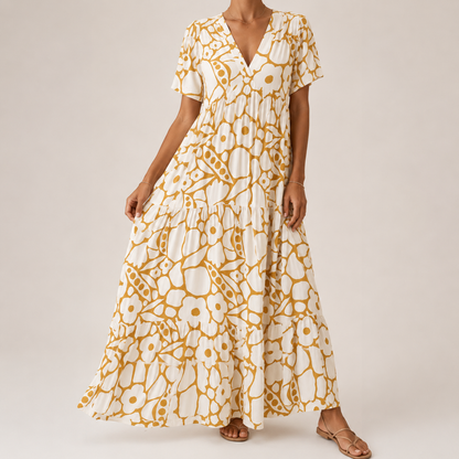 MOREAU LYON | ROBE FLORALE MAXI POUR FEMMES