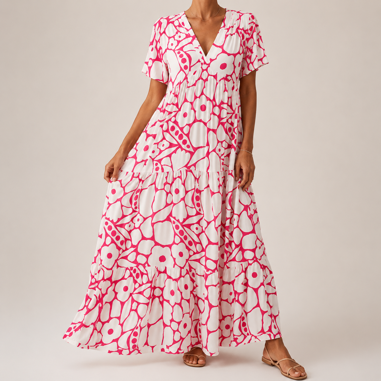 MOREAU LYON | ROBE FLORALE MAXI POUR FEMMES