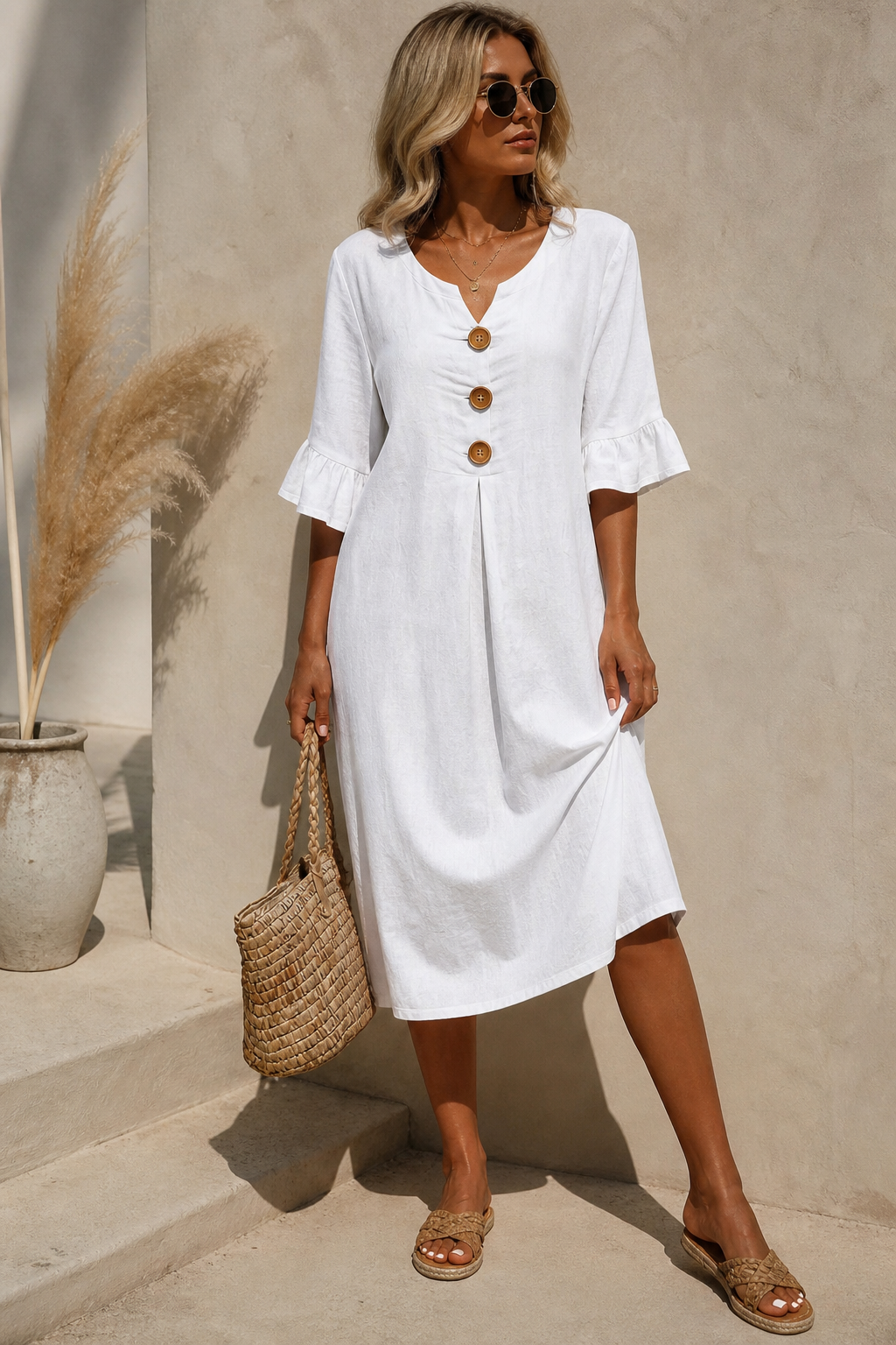 MOREAU LYON | ÉLÉGANTE ROBE COUPE AMPLE POUR FEMMES