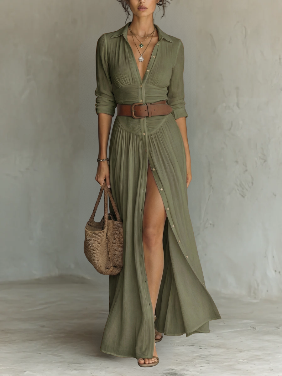 MOREAU LYON | ROBE MAXI ÉLÉGANTE POUR FEMME