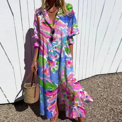 MOREAU LYON | ROBE MAXI IMPRIMÉE POUR FEMMES