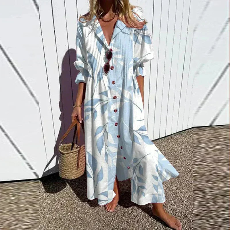 MOREAU LYON | ROBE MAXI IMPRIMÉE POUR FEMMES