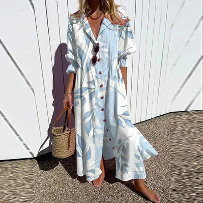 MOREAU LYON | ROBE MAXI IMPRIMÉE POUR FEMMES
