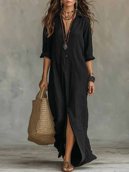 MOREAU LYON | ROBE MAXI CHIC FLUIDE POUR FEMMES