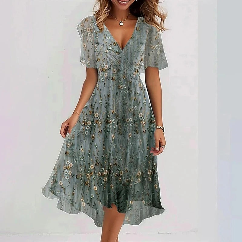 MOREAU LYON | ROBE ÉLÉGANTE RAYONNANTE POUR FEMMES