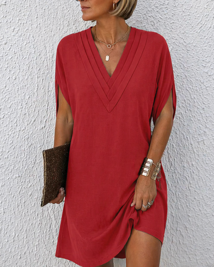 MOREAU LYON | ROBE ENVELOPPE À COL EN V POUR FEMMES