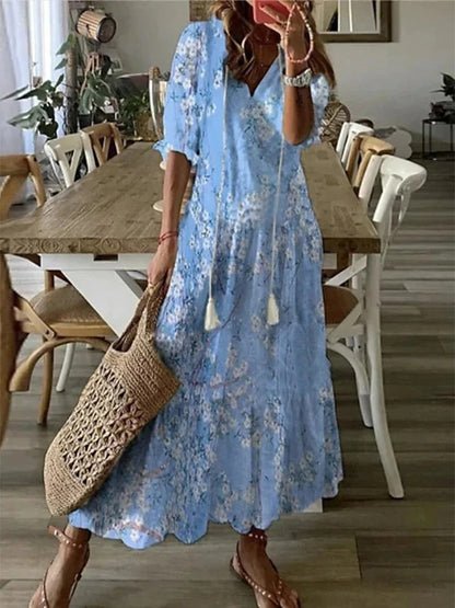 MOREAU LYON | ROBE MIDI BOHO POUR FEMMES